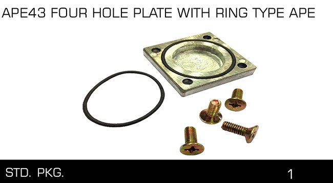 APE43 FOUR HOLE PLATE WITH RING lYPE APE